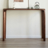 1 WoodBee Craft "The Meridian Curve" Slim Solid Wood Console Table