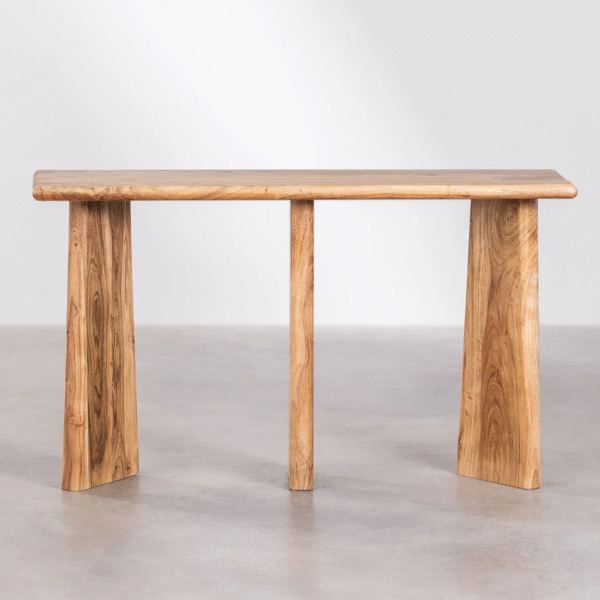 WoodBee Craft "The Triad" Premium Artisan Made Wooden Hallway Table