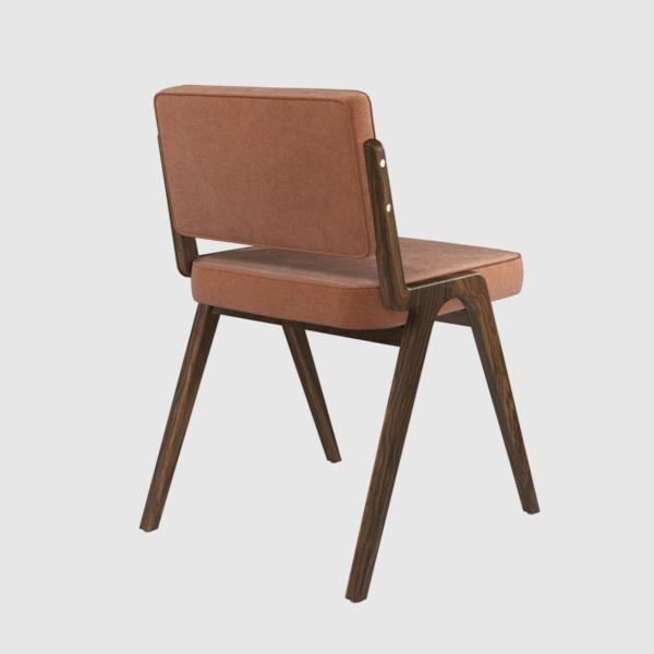 1 Woodbee Craft Mid Century Modern Dining Chair | Premium Velvet