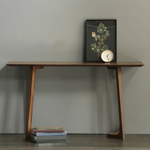 WoodBee Craft "The Pinnacle" Premium Modern Minimalist Console Table