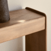 2 WoodBee Craft "The Infinity Loop" Premium Waterfall Wood Console Table
