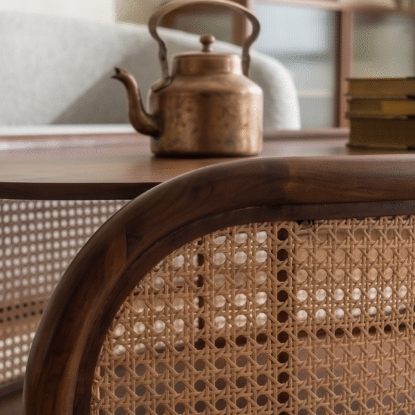 2 WoodBee Craft "The Aura Oval" Premium Oval Rattan Coffee Table