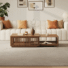 2 WoodBee Craft "The Helix Nest" Premium Extendable Wooden Coffee Table