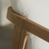 2 WoodBee Craft "The Solace Tandem" Premium Modern Minimalist Wood Loveseat