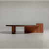 2 WoodBee Craft Modern Wood Coffee Table with Geometric Base