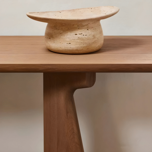 WoodBee Craft "The Silhouette" Premium Minimalist Wooden Console Table