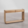 3 WoodBee Craft "The Infinity Loop" Premium Waterfall Wood Console Table