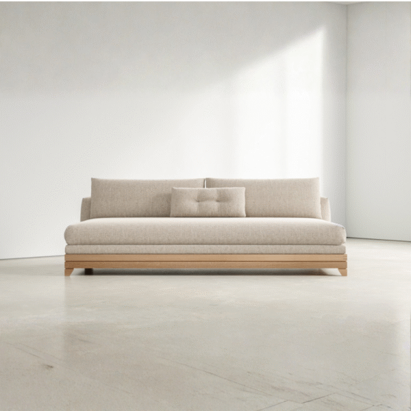 WoodBee Craft "The Haven Lounge" Premium Minimalist Low Profile Daybed Sofa