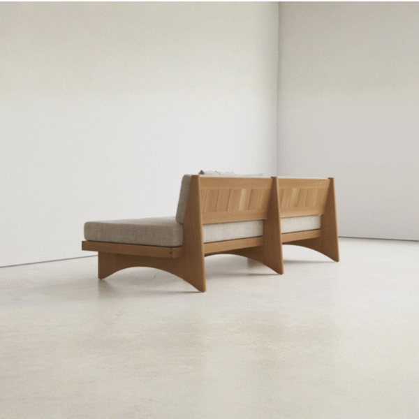 3 WoodBee Craft "The Horizon Arches" Premium Mid Century Modern Daybed Sofa