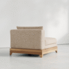 3 WoodBee Craft "The Solstice" Premium Armless Upholstered Accent Chair