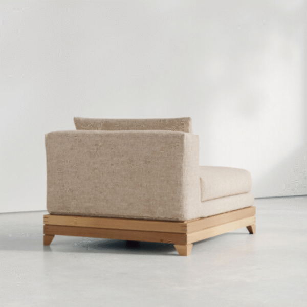 3 WoodBee Craft "The Solstice" Premium Armless Upholstered Accent Chair