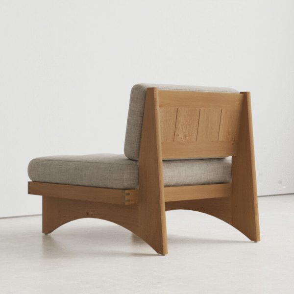 3 WoodBee Craft "The Kenshō" Premium Modern Minimalist Japandi Lounge Chair