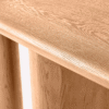WoodBee Craft Solid Wood Console Table with Modern Pillar Base