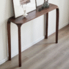 4 WoodBee Craft "The Meridian Curve" Slim Solid Wood Console Table
