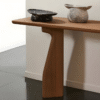 WoodBee Craft "The Silhouette" Premium Minimalist Wooden Console Table