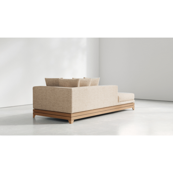 WoodBee Craft "The Nordic Haven" Premium Modern Minimalist Chaise Lounge