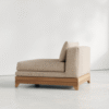 4 WoodBee Craft "The Solstice" Premium Armless Upholstered Accent Chair