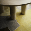 5 WoodBee Craft Round Wood Dining Table with Column Legs