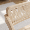 5 Woodbee Craft Solid Wood Dining Chair with Cane Seat | Japandi Style