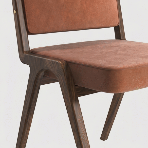 5 Woodbee Craft Mid Century Modern Dining Chair | Premium Velvet