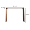 5 WoodBee Craft "The Meridian Curve" Slim Solid Wood Console Table