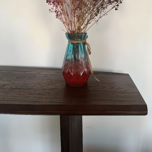 WoodBee Craft "The Lineage" Premium Slim Wood Console Table