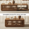 5 WoodBee Craft "The Helix Nest" Premium Extendable Wooden Coffee Table