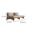 5 WoodBee Craft "The Horizon Arches" Premium Mid Century Modern Daybed Sofa