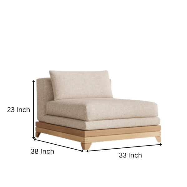 5 WoodBee Craft "The Solstice" Premium Armless Upholstered Accent Chair