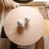 6 WoodBee Craft Round Wood Dining Table with Column Legs