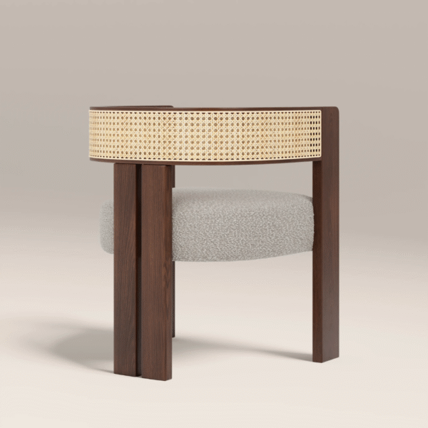 6 Woodbee Craft Solid Wood Dining Chair with Cane Back | Modern Luxury