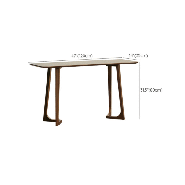 WoodBee Craft "The Pinnacle" Premium Modern Minimalist Console Table