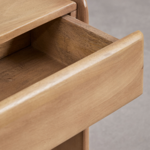 6 WoodBee Craft "The Infinity Loop" Premium Waterfall Wood Console Table