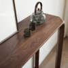 7 WoodBee Craft "The Meridian Curve" Slim Solid Wood Console Table