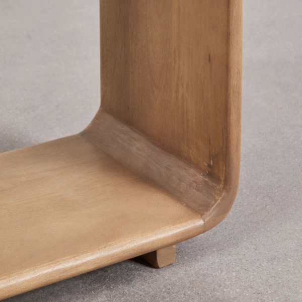 7 WoodBee Craft "The Infinity Loop" Premium Waterfall Wood Console Table