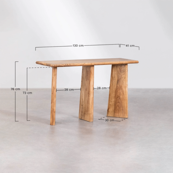 WoodBee Craft "The Triad" Premium Artisan Made Wooden Hallway Table