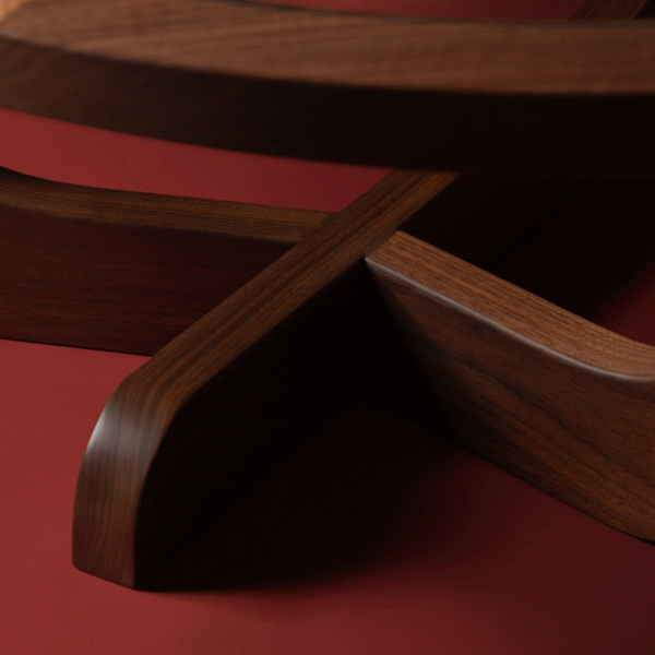 8 WoodBee Craft Solid Wood Base with Round Glass Top Coffee Table
