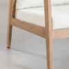 8 WoodBee Craft "The Solace Tandem" Premium Modern Minimalist Wood Loveseat
