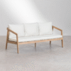 WBC-SO-010 WoodBee Craft "The Solace Tandem" Premium Modern Minimalist Wood Loveseat