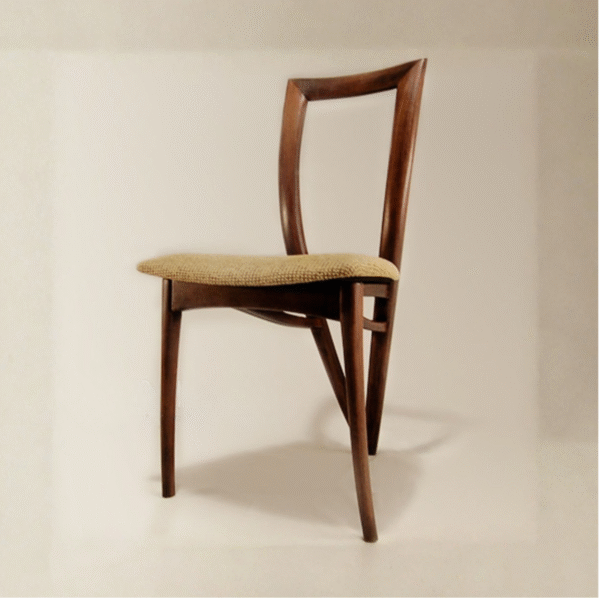 1 Woodbee Craft Mid Century Modern Solid Wood Dining Chair