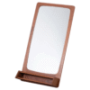 WoodBee Craft "The Vista Ledge" Wooden Wall Mirror with Shelf