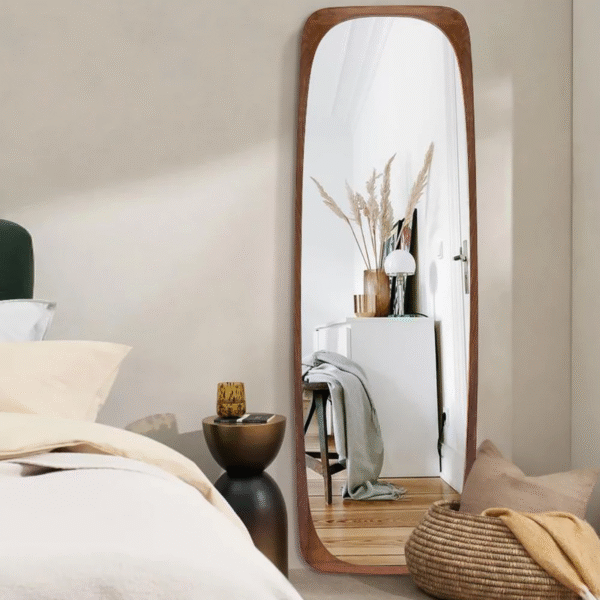 WoodBee Craft "The Horizon Arch" Premium Solid Wood Full Length Mirror
