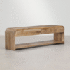 WoodBee Craft "The Cascade" Premium Low Profile Wooden TV Stand