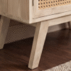 WoodBee Craft "The Prairie" Premium Woven Cane Sideboard Cabinet