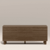 WoodBee Craft "The Ridge Way" Premium Horizontal Fluted Sideboard Credenza