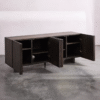WoodBee Craft "The Eclipse" Premium Modern Dark Wood Sideboard