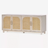 WoodBee Craft "The Meridian Arch" Premium Arched Cane Sideboard