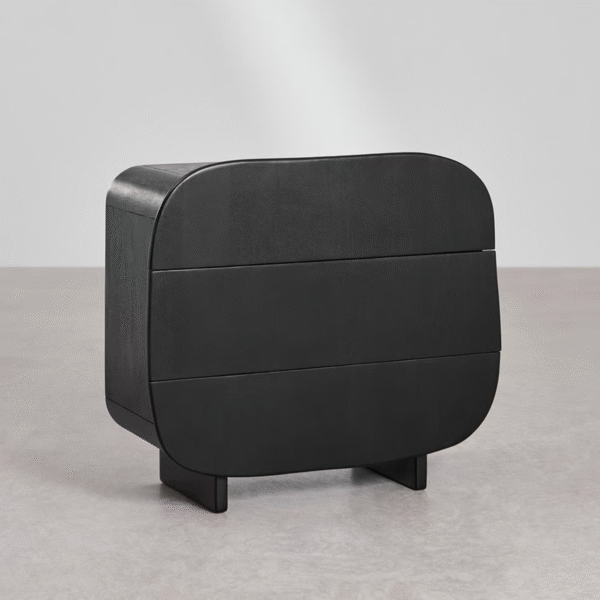 3 WoodBee Craft "The Eclipse Capsule" Premium Modern Black Chest of Drawers