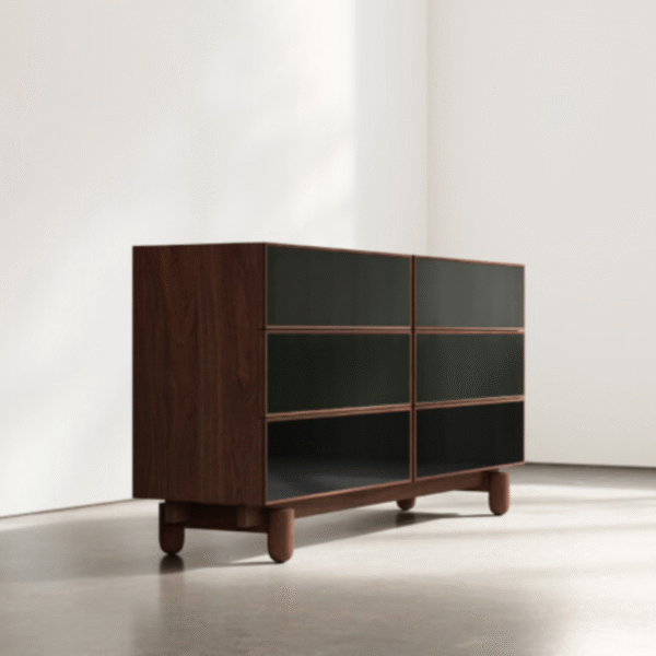 WoodBee Craft "The Pastel Horizon" Premium Color Block Wood Chest of Drawers