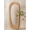 WoodBee Craft Oval Accent Solid Mango Wood Wall Mirror